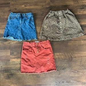 Set of 3 Girls Skirts